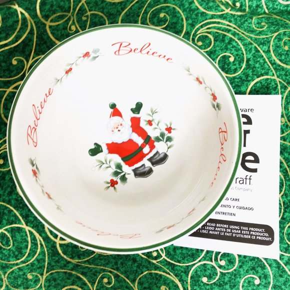 Pfaltzgraff Winterberry “Believe “ Serving Bowl 6.5" DishEUC - Picture 11 of 11